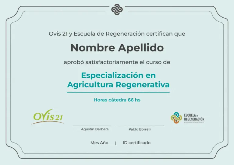 Diploma Especializacion Agricultura Regenerativa